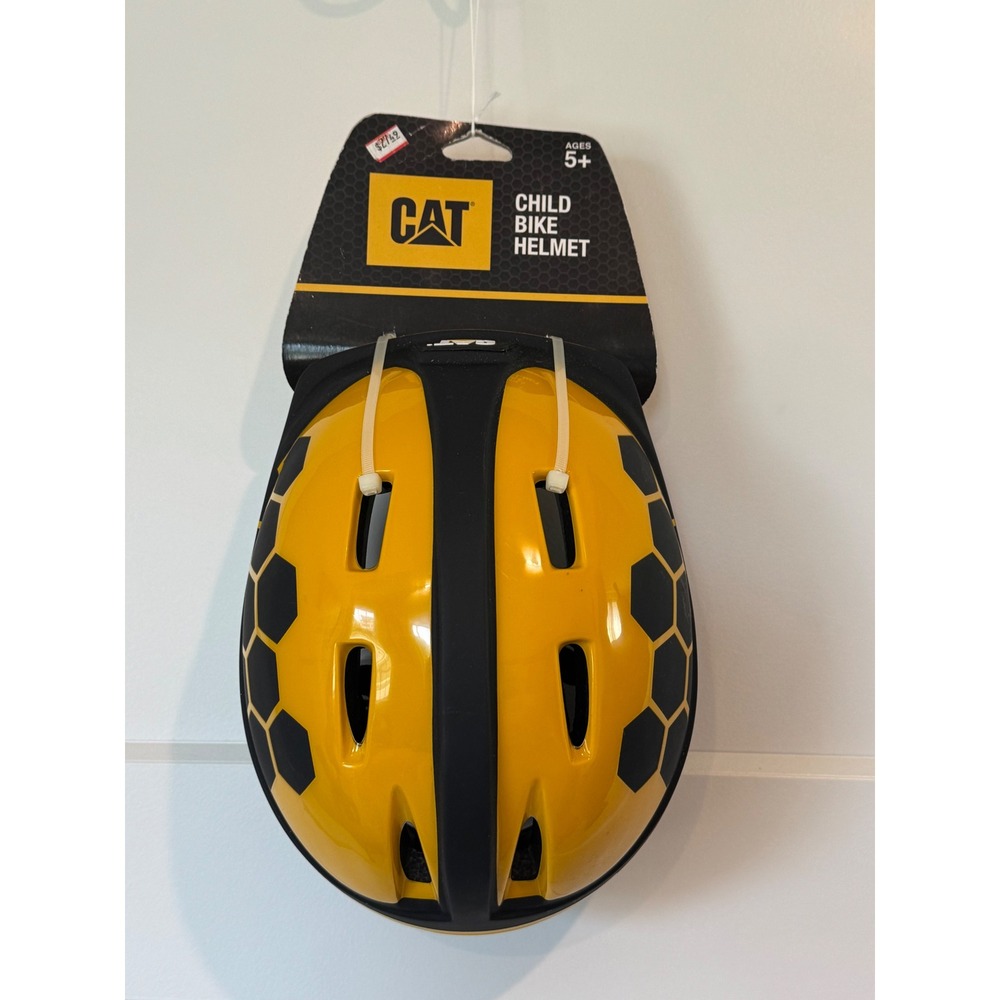 CAT Caterpillar Kids Bike Helmet excavator Honeycomb Child Age 5 construction